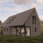Houten huis laten bouwen: woning in houtskeletbouw met houten gevelbekleding