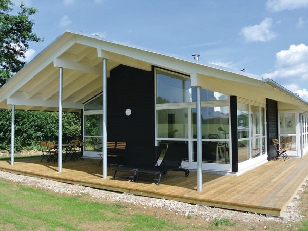 Woning boerenzwaluw vlonder zadeldak